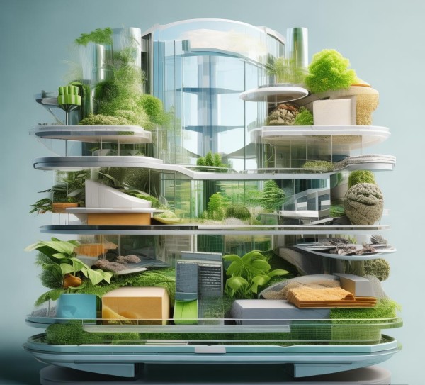 建材产品海报，环保健康科技新趋势